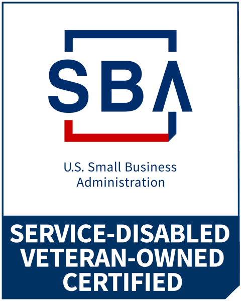U.S. Small Business Administration Service-Disabled Veteran-Owned Certified logo (SDVOSB Certified)
